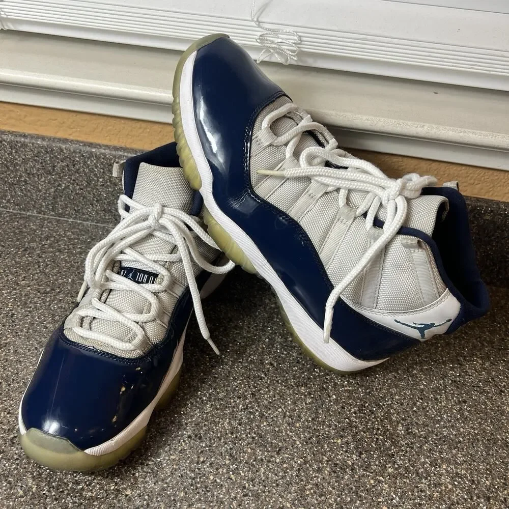 Air Jordan 11 Retro High Win Like '82 Mens Sz 11 378037 123 Athletic Shoe NO BOX